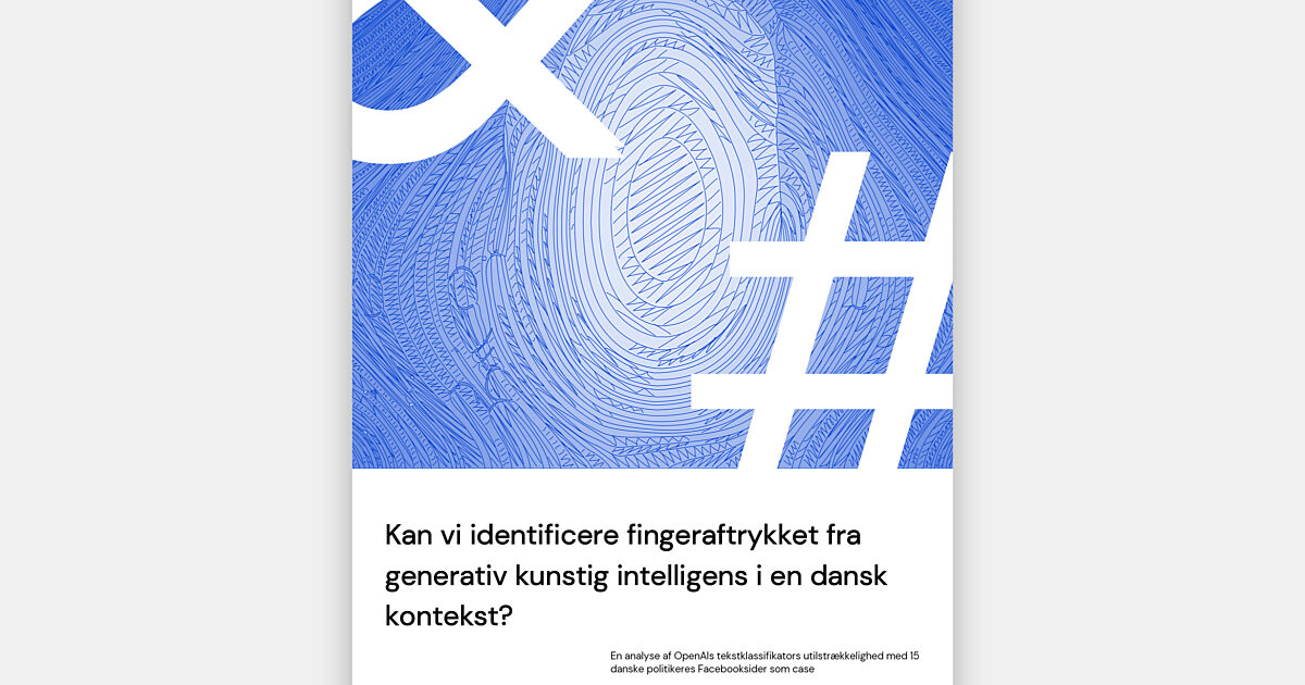 Kan Vi Identificere Fingeraftrykket Fra Generativ Kunstig Intelligens I ...